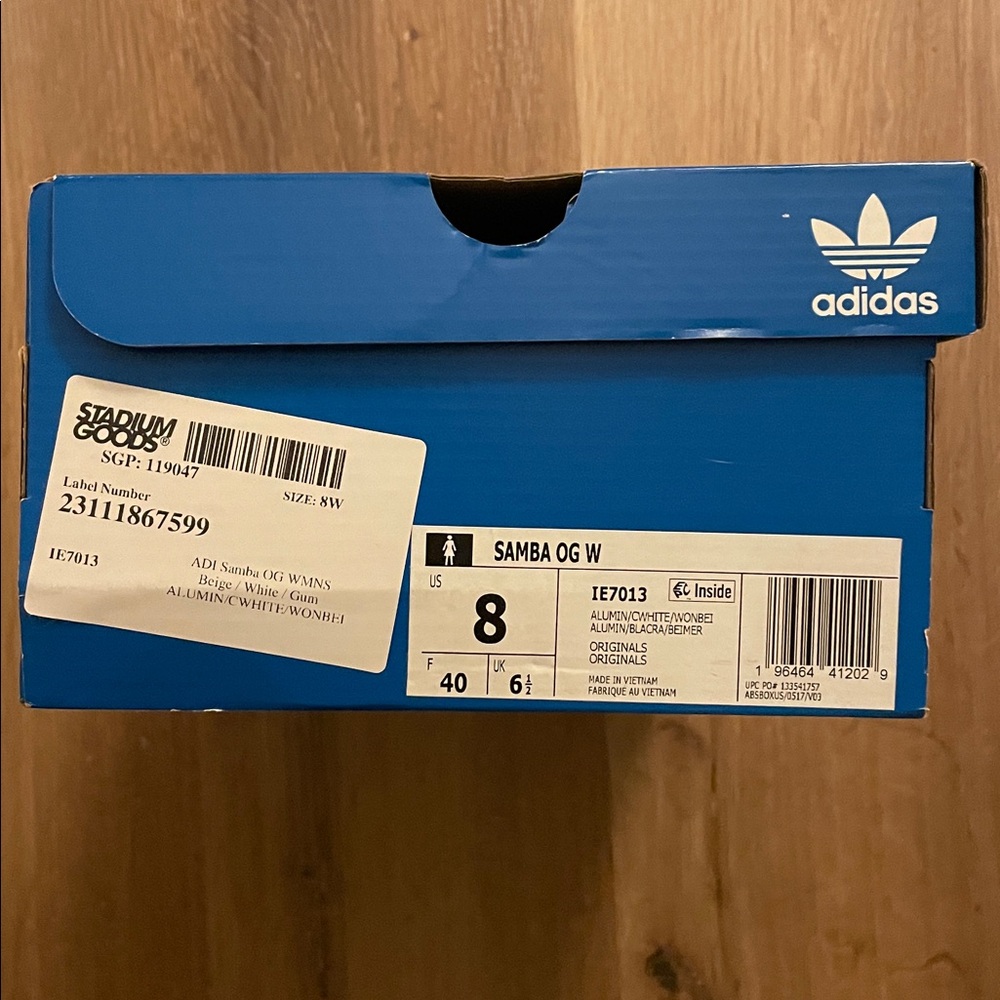 Adidas Samba OG Women's Sneakers- Beige/White